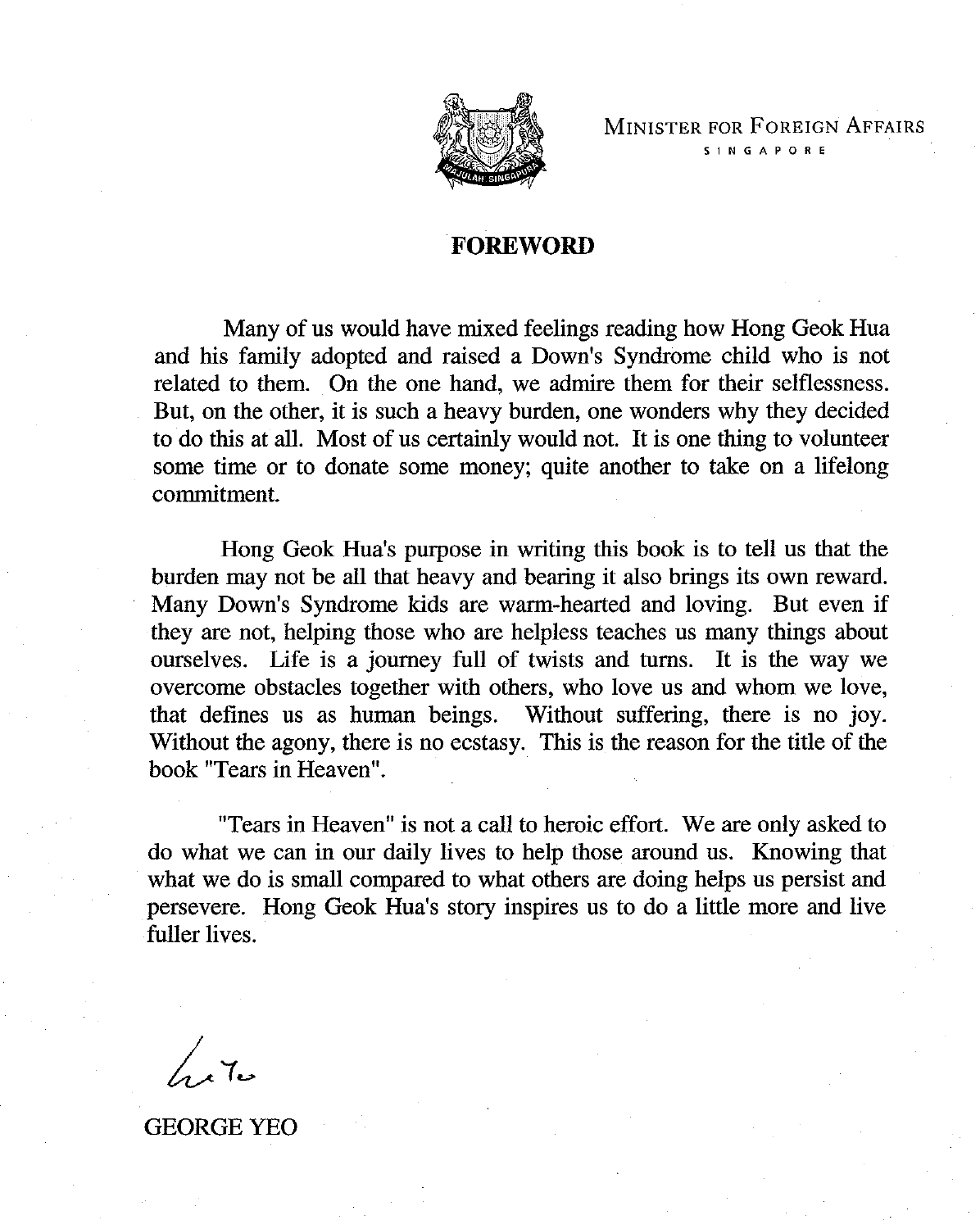 Foreword Minister George Yeo page 0001